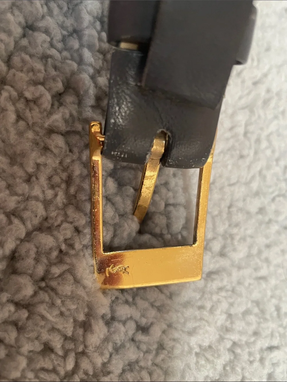 Vintage YSL leather belt